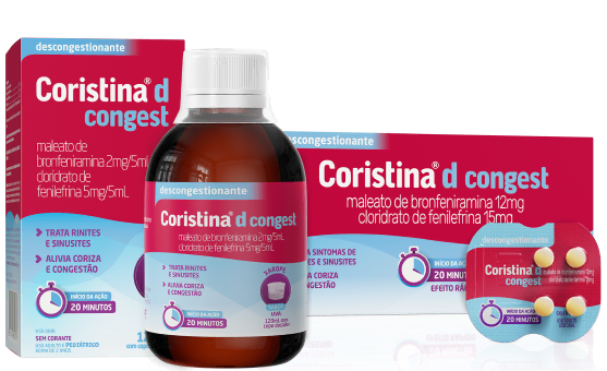 Embalagens de Coristina® d Congest.